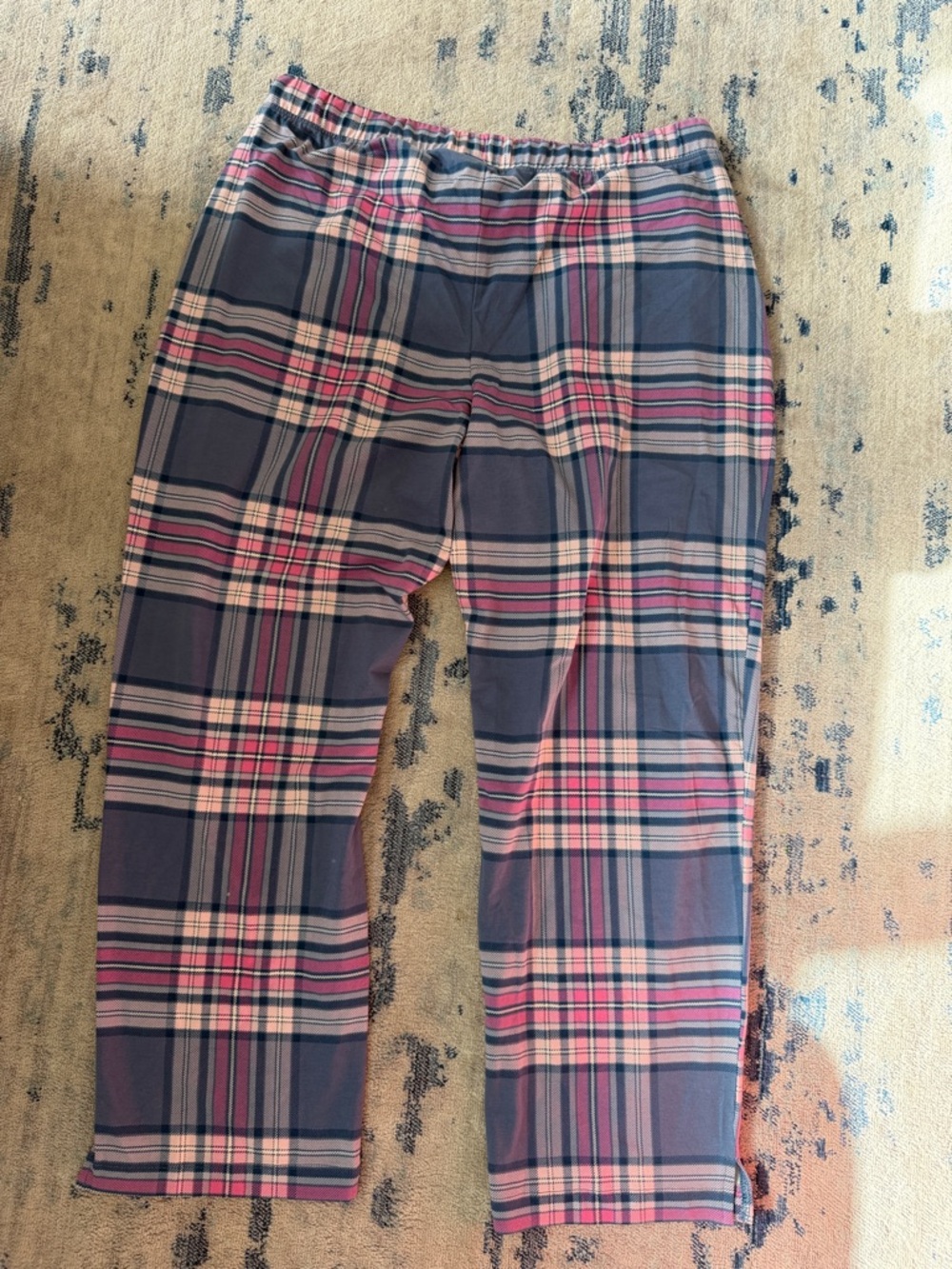 Soma Blue and Pink Plaid Lounge Pants - Picture 4 of 6